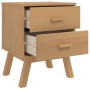 Mesita de noche OLDEN madera maciza de pino marrón de , Mesitas de noche - Ref: Foro24-358582, Precio: 67,30 €, Descuento: %