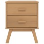 Mesita de noche OLDEN madera maciza de pino marrón de , Mesitas de noche - Ref: Foro24-358582, Precio: 67,30 €, Descuento: %