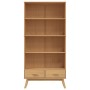 Estantería de 4 niveles OLDEN madera maciza de pino marrón de , Librerías y estanterías - Ref: Foro24-358612, Precio: 216,78 ...