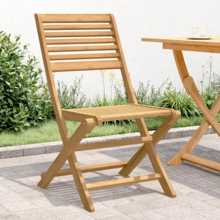 Sillas de jardín plegables 2 uds madera acacia 48,5x61,5x87 cm de , Sillas de jardín - Ref: Foro24-365739, Precio: 110,50 €, ...