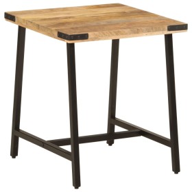 Mesa auxiliar de madera maciza de mango y hierro 45x45x50 cm de , Mesas auxiliares - Ref: Foro24-372734, Precio: 54,18 €, Des...