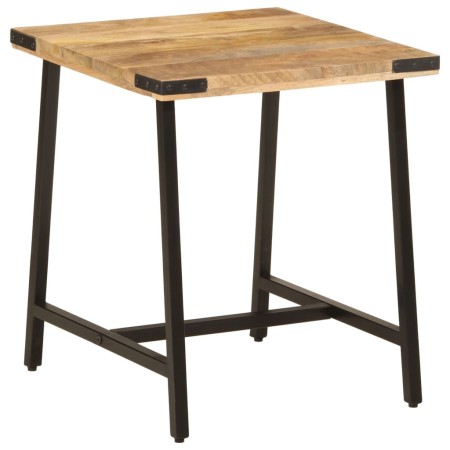 Mesa auxiliar de madera maciza de mango y hierro 45x45x50 cm de , Mesas auxiliares - Ref: Foro24-372734, Precio: 54,18 €, Des...