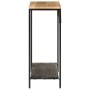 Mesa consola madera maciza mango rugosa y hierro 90x30x75 cm de , Mesas auxiliares - Ref: Foro24-372729, Precio: 95,58 €, Des...