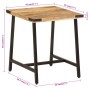 Mesa auxiliar de madera maciza de mango y hierro 45x45x50 cm de , Mesas auxiliares - Ref: Foro24-372734, Precio: 54,18 €, Des...
