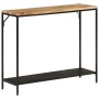 Mesa consola madera maciza mango rugosa y hierro 90x30x75 cm de , Mesas auxiliares - Ref: Foro24-372729, Precio: 95,58 €, Des...