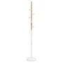 Perchero de hierro con recubrimiento en polvo blanco 177 cm de , Percheros para sombreros y abrigos - Ref: Foro24-377086, Pre...
