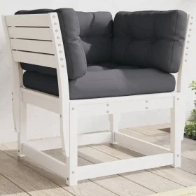 Gartensofa mit Armlehnen, Kissen aus massivem weißem Kiefernholz. von , Outdoor-Sofas - Ref: Foro24-844695, Preis: 108,77 €, ...