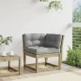 Sofá esquinero jardín y cojines madera impregnada 73x73x78 cm de , Sofás de exterior - Ref: Foro24-844688, Precio: 101,83 €, ...