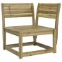 Sofá esquinero jardín y cojines madera impregnada 73x73x78 cm de , Sofás de exterior - Ref: Foro24-844688, Precio: 101,83 €, ...
