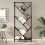 Estantería de madera de ingeniería y metal negro 79x30x180 cm de , Librerías y estanterías - Ref: Foro24-845431, Precio: 97,8...