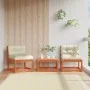 Sofás jardín con cojines 2 uds madera maciza pino marrón cera de , Sofás de exterior - Ref: Foro24-844706, Precio: 165,56 €, ...