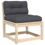 Sofás de jardín con cojines 2 uds madera maciza de pino by , Outdoor sofas - Ref: Foro24-844704, Price: 129,03 €, Discount: %