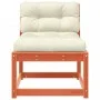 Sofás jardín con cojines 2 uds madera maciza pino marrón cera de , Sofás de exterior - Ref: Foro24-844706, Precio: 165,56 €, ...