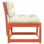 Sofás jardín con cojines 2 uds madera maciza pino marrón cera de , Sofás de exterior - Ref: Foro24-844706, Precio: 165,56 €, ...