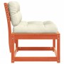 Sofás jardín con cojines 2 uds madera maciza pino marrón cera de , Sofás de exterior - Ref: Foro24-844706, Precio: 167,06 €, ...