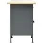 Banco de trabajo de acero negro 160x60x85 cm de vidaXL, Mesas de trabajo - Ref: Foro24-145348, Precio: 557,87 €, Descuento: %