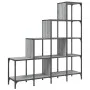 Estantería madera ingeniería y metal gris Sonoma 122x30x132 cm de , Librerías y estanterías - Ref: Foro24-845444, Precio: 90,...