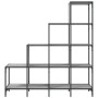 Estantería madera ingeniería y metal gris Sonoma 122x30x132 cm de , Librerías y estanterías - Ref: Foro24-845444, Precio: 91,...