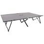 Tumbona doble plegable acero gris de vidaXL, Tumbonas - Ref: Foro24-47762, Precio: 121,50 €, Descuento: %