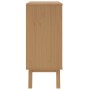 Cómoda de cajones OLDEN madera maciza de pino gris y marrón de , Cajoneras - Ref: Foro24-358589, Precio: 128,93 €, Descuento: %