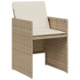Sillas y mesita de jardín 3 piezas ratán sintético cojín beige de , Conjuntos de jardín - Ref: Foro24-365069, Precio: 181,83 ...