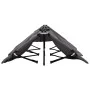 Gray steel folding double lounger by vidaXL, Loungers - Ref: Foro24-47762, Price: 119,50 €, Discount: %