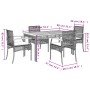 Set de muebles jardín 5 pzas con cojines ratán sintético negro de , Conjuntos de jardín - Ref: Foro24-3213562, Precio: 337,35...
