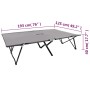 Tumbona doble plegable acero gris de vidaXL, Tumbonas - Ref: Foro24-47762, Precio: 121,50 €, Descuento: %