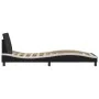 Cama con cabecero cuero sintético negro y blanco 80x200 cm de , Camas y somieres - Ref: Foro24-373083, Precio: 93,36 €, Descu...