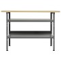 Banco de trabajo de acero gris 120x60x85 cm de vidaXL, Mesas de trabajo - Ref: Foro24-145344, Precio: 166,98 €, Descuento: %
