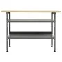 Banco de trabajo de acero gris 120x60x85 cm de vidaXL, Mesas de trabajo - Ref: Foro24-145344, Precio: 138,38 €, Descuento: %