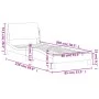 Cama con cabecero cuero sintético negro y blanco 80x200 cm de , Camas y somieres - Ref: Foro24-373083, Precio: 93,36 €, Descu...