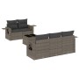 Set de muebles de jardín 6 pzas y cojines ratán sintético gris de , Conjuntos de jardín - Ref: Foro24-3219899, Precio: 403,89...