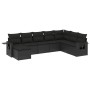 Set de sofás de jardín 8 piezas y cojines ratán sintético negro de , Conjuntos de jardín - Ref: Foro24-3220554, Precio: 500,0...