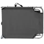 Tumbona plegable con toldo de aluminio gris de vidaXL, Tumbonas - Ref: Foro24-47772, Precio: 59,92 €, Descuento: %