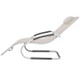 Tumbona con cojín aluminio y textilene color crema de vidaXL, Tumbonas - Ref: Foro24-47778, Precio: 103,67 €, Descuento: %