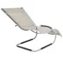 Tumbona con cojín aluminio y textilene color crema de vidaXL, Tumbonas - Ref: Foro24-47778, Precio: 101,92 €, Descuento: %