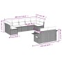 Set de muebles de jardín 9 pzas y cojines ratán sintético gris de , Conjuntos de jardín - Ref: Foro24-3220619, Precio: 546,16...
