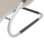 Tumbona con cojín aluminio y textilene color crema de vidaXL, Tumbonas - Ref: Foro24-47778, Precio: 101,92 €, Descuento: %