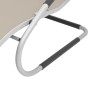 Tumbona con cojín aluminio y textilene color crema de vidaXL, Tumbonas - Ref: Foro24-47778, Precio: 103,67 €, Descuento: %