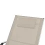 Liegestuhl mit Kissen aus Aluminium und Textilene in Cremefarbe. von vidaXL, Liegen - Ref: Foro24-47778, Preis: 101,92 €, Rab...