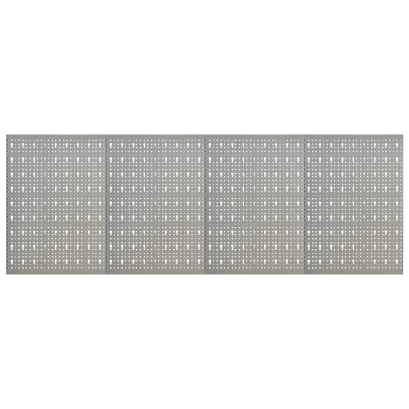 Tableros de clavijas para pared 4 unidades acero 40x58 cm de vidaXL, Organización y almacenamiento de herramientas - Ref: For...