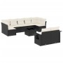 Set de sofás de jardín 10 pzas cojines ratán sintético negro de , Conjuntos de jardín - Ref: Foro24-3220625, Precio: 553,51 €...