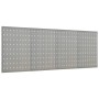 Tableros de clavijas para pared 4 unidades acero 40x58 cm de vidaXL, Organización y almacenamiento de herramientas - Ref: For...