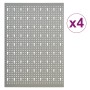Tableros de clavijas para pared 4 unidades acero 40x58 cm de vidaXL, Organización y almacenamiento de herramientas - Ref: For...