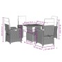 Set comedor de jardín 5 pzas con cojines ratán sintético beige de , Conjuntos de jardín - Ref: Foro24-3277364, Precio: 633,65...