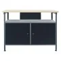 Black steel workbench 120x60x85 cm by vidaXL, Work tables - Ref: Foro24-145345, Price: 198,22 €, Discount: %