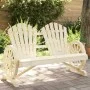 Sillón de jardín Adirondack doble madera maciza de abeto de , Sofás modulares de exterior - Ref: Foro24-365095, Precio: 149,3...