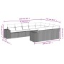 Set de sofás de jardín 10 pzas con cojines ratán sintético gris de , Conjuntos de jardín - Ref: Foro24-3255427, Precio: 607,1...