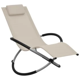 Children's lounge chair, steel, cream color by vidaXL, Loungers - Ref: Foro24-47794, Price: 79,52 €, Discount: %
